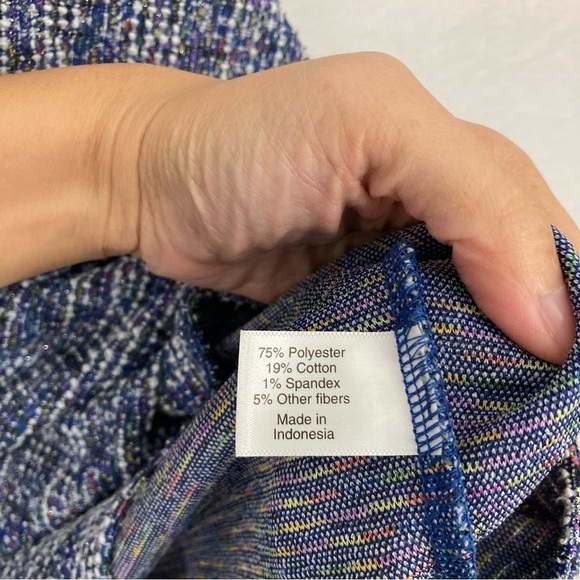 Lane Bryant Blue Cowl Neck Textured Knit Sweater size 22/24 - Picture 7 of 9